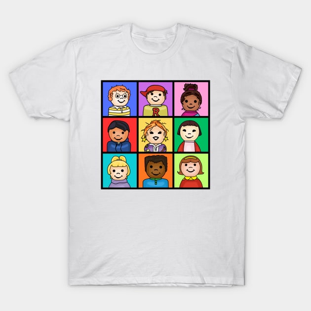 Little Magic School Bus Class Photo T-Shirt by Slightly Unhinged